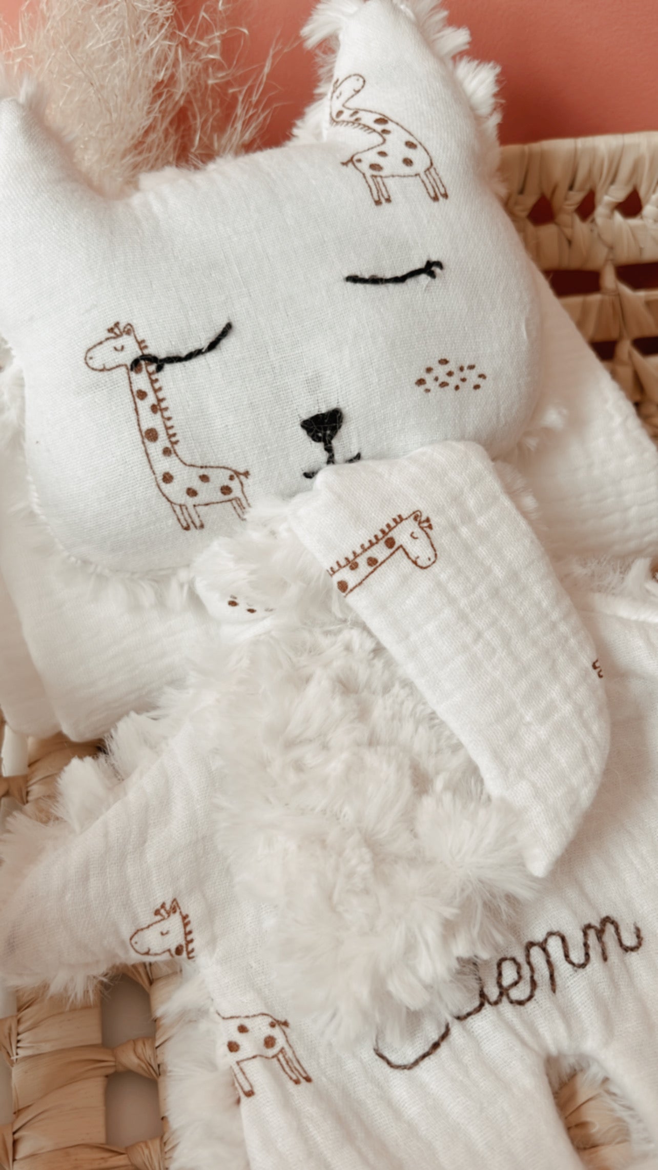 Doudou plat renard Fantaisy - Girafons L atelier Oz et fee