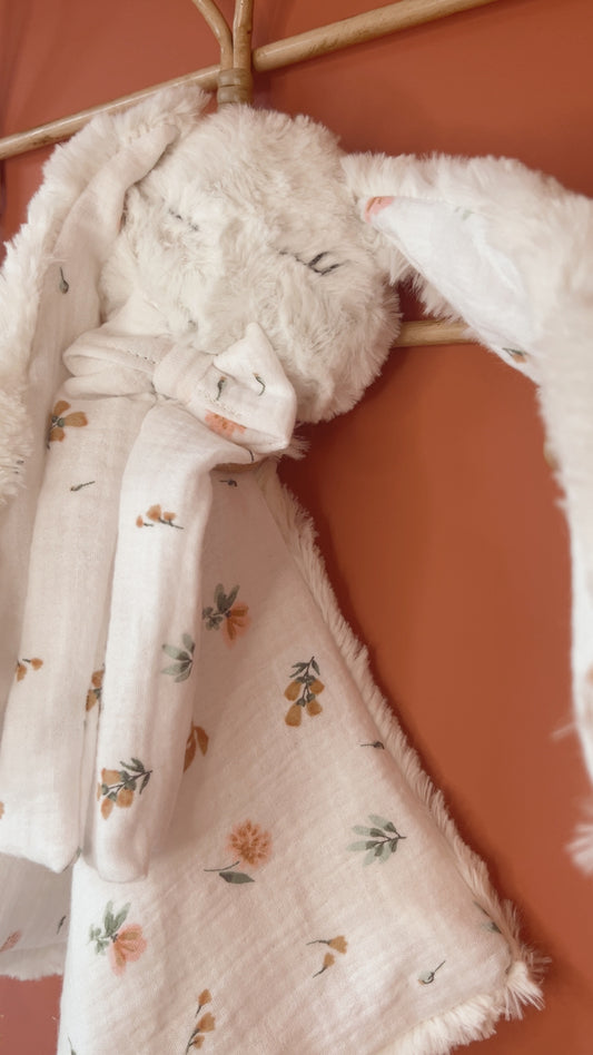Doudou lange / doudou couverture  fourrure - Flora
