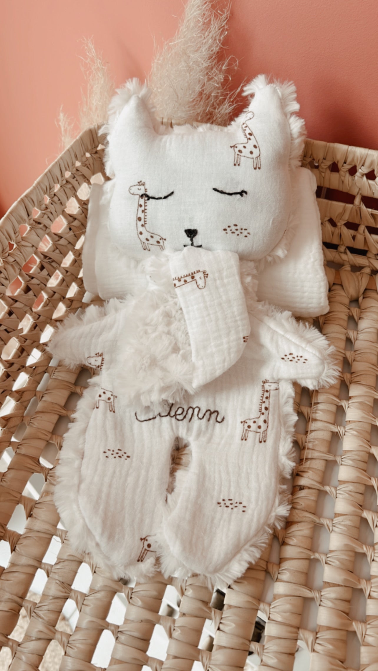 Doudou plat renard Fantaisy - Girafons L atelier Oz et fee