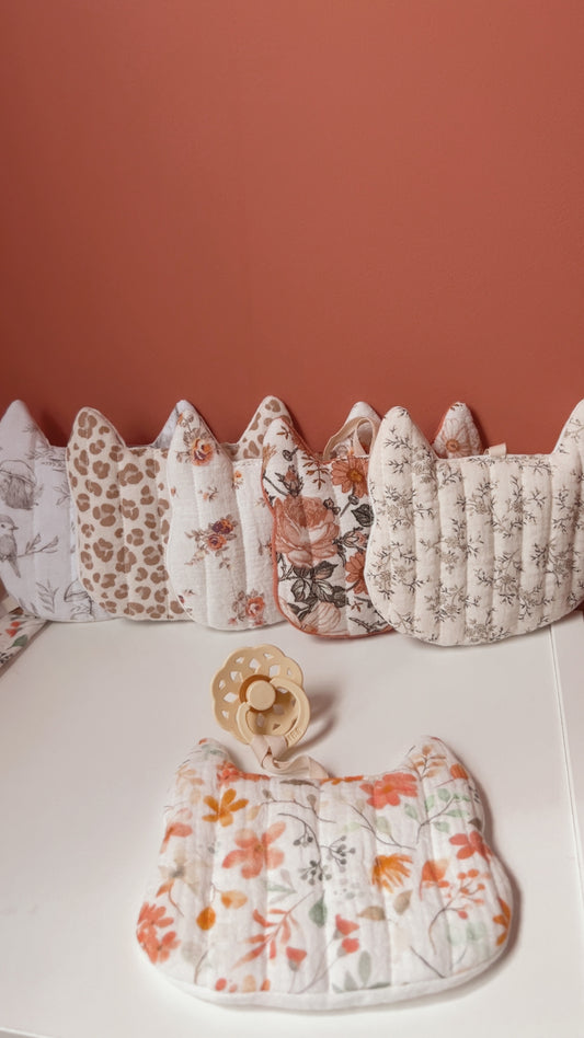 Attache tétine matelassé doudou renard