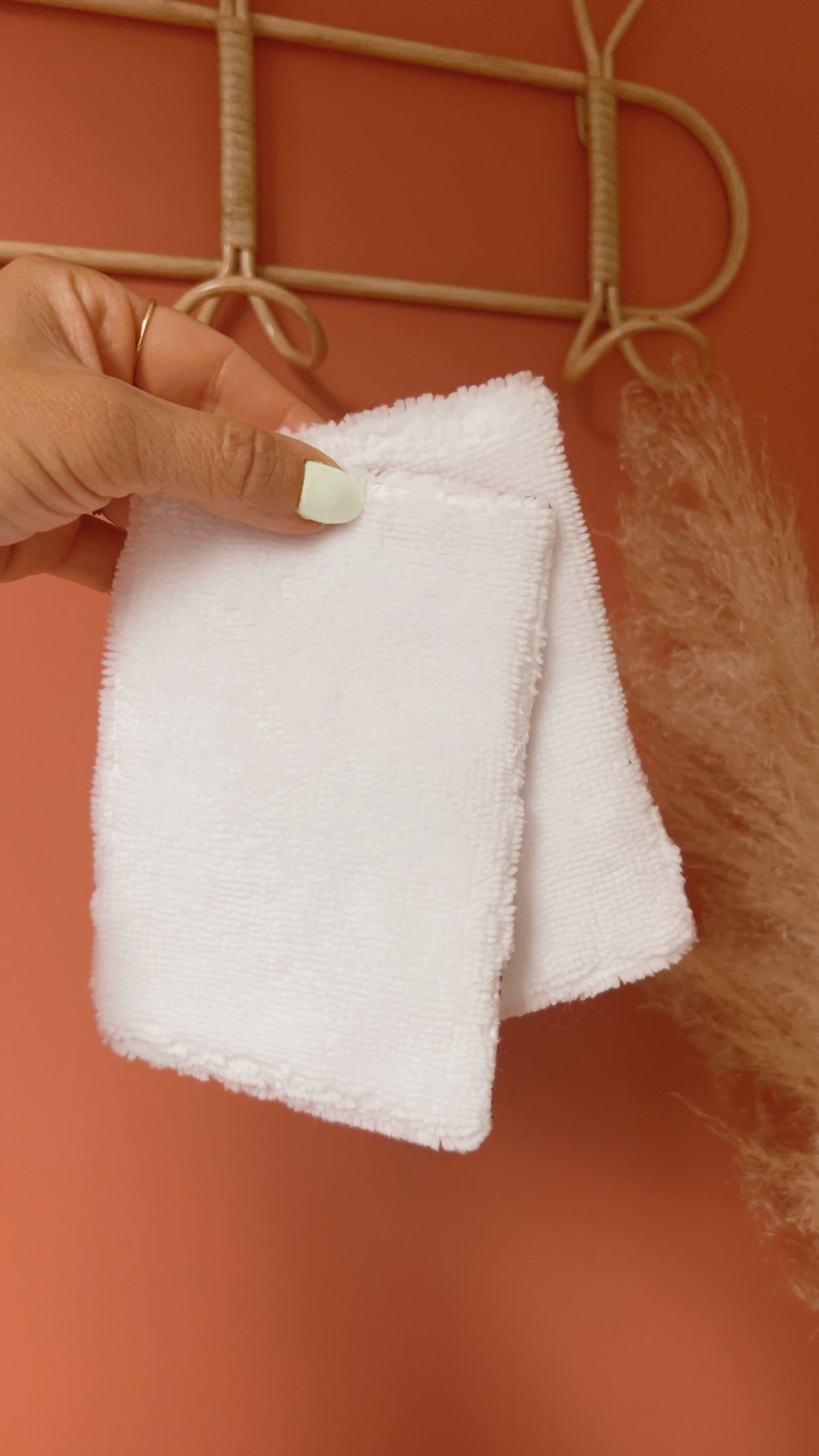 Lot de 2 Lingettes nettoyantes pour bébé, éponge de bambou et gaze de coton 10x15cm, réutilisables, accessoires bébé doux et écologique