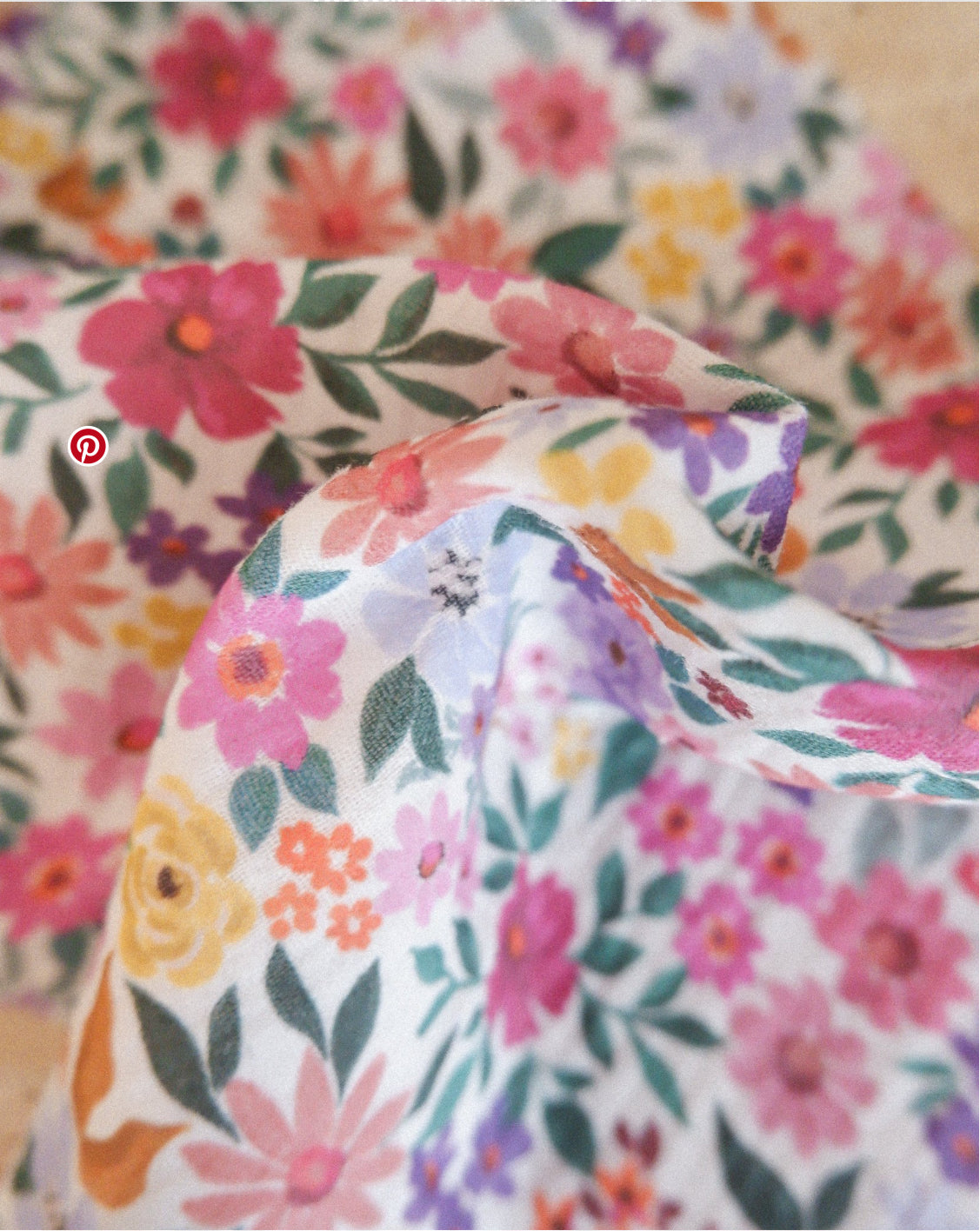 Doudou lange – Double gaze de coton aux couleurs d'été et fausse fourrure Extra douce