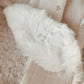 Doudou plat renard en fausse fourrure écru et gaze de coton uni certifié Oeko-tex