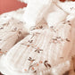Doudou plat renard en fausse fourrure écru et gaze de coton à motifs certifié Oeko-tex L atelier Oz et fee