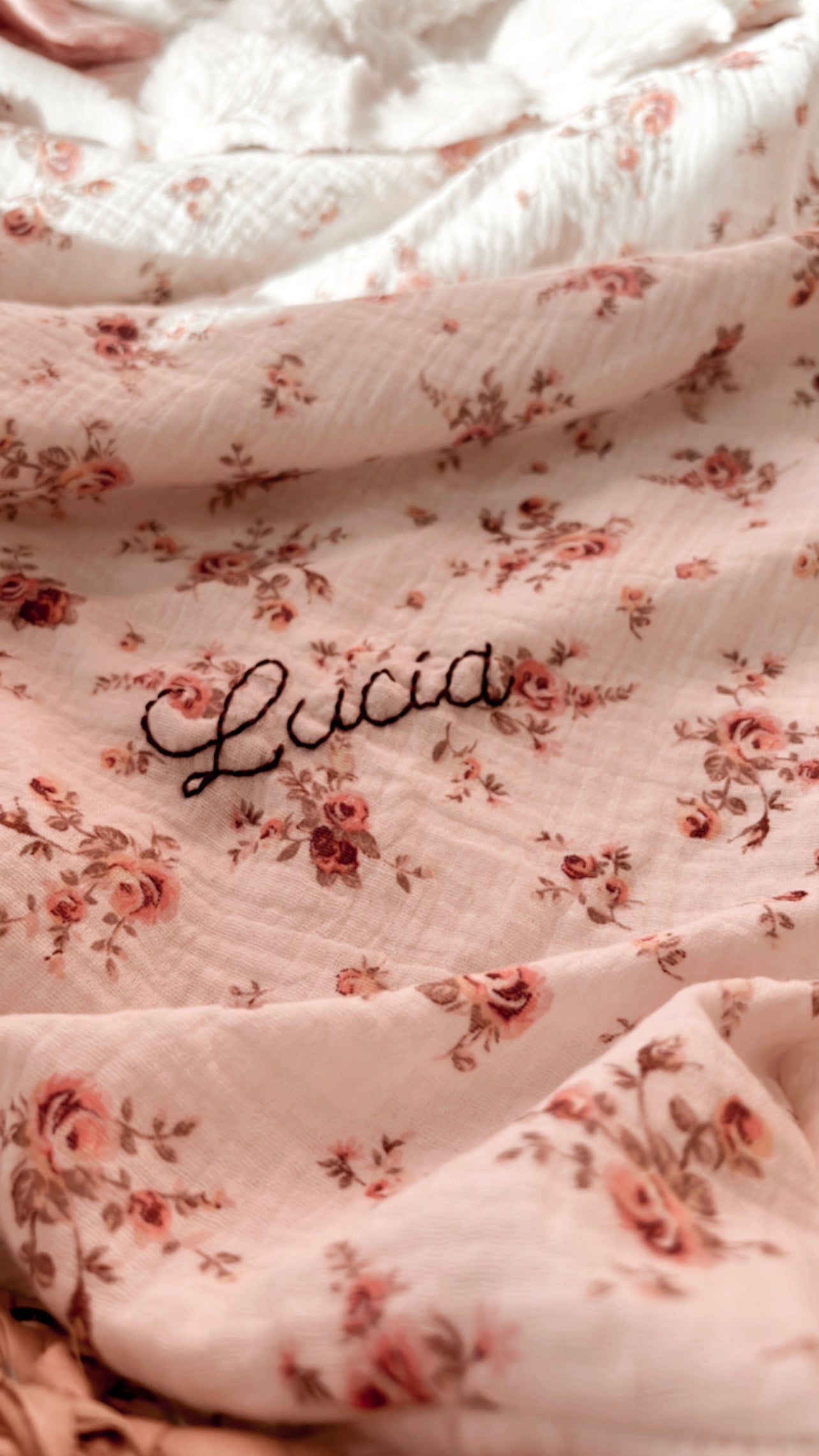 Doudou lange / doudou couverture lapin NINA L atelier Oz et fee