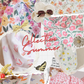 Doudou lange – Double gaze de coton aux couleurs d'été et fausse fourrure Extra douce