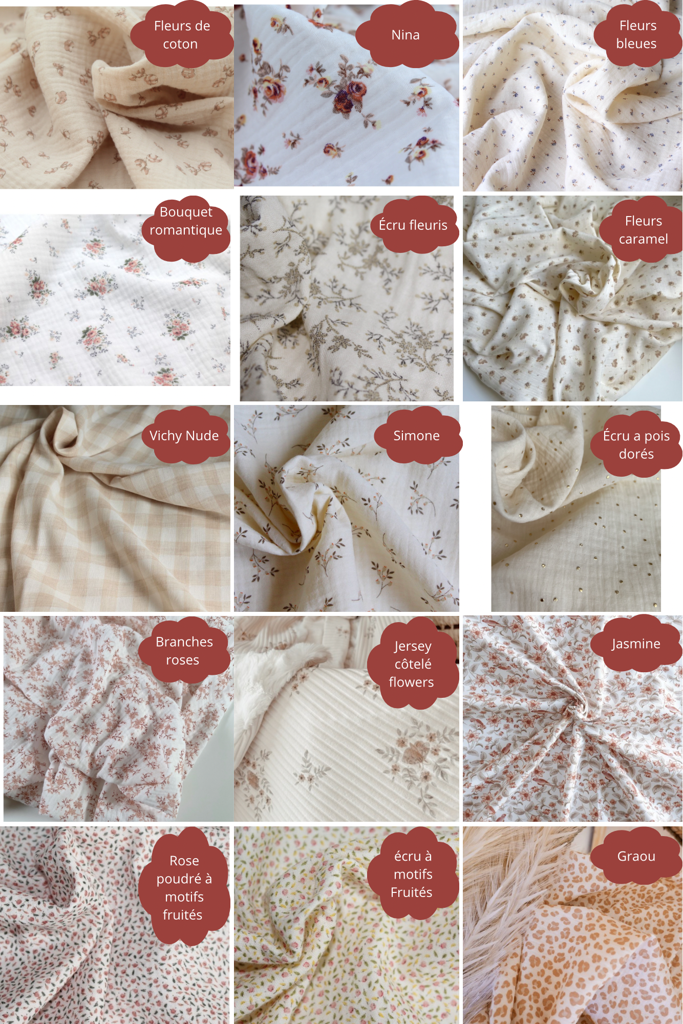 Choix du tissu pour l’écharpe 