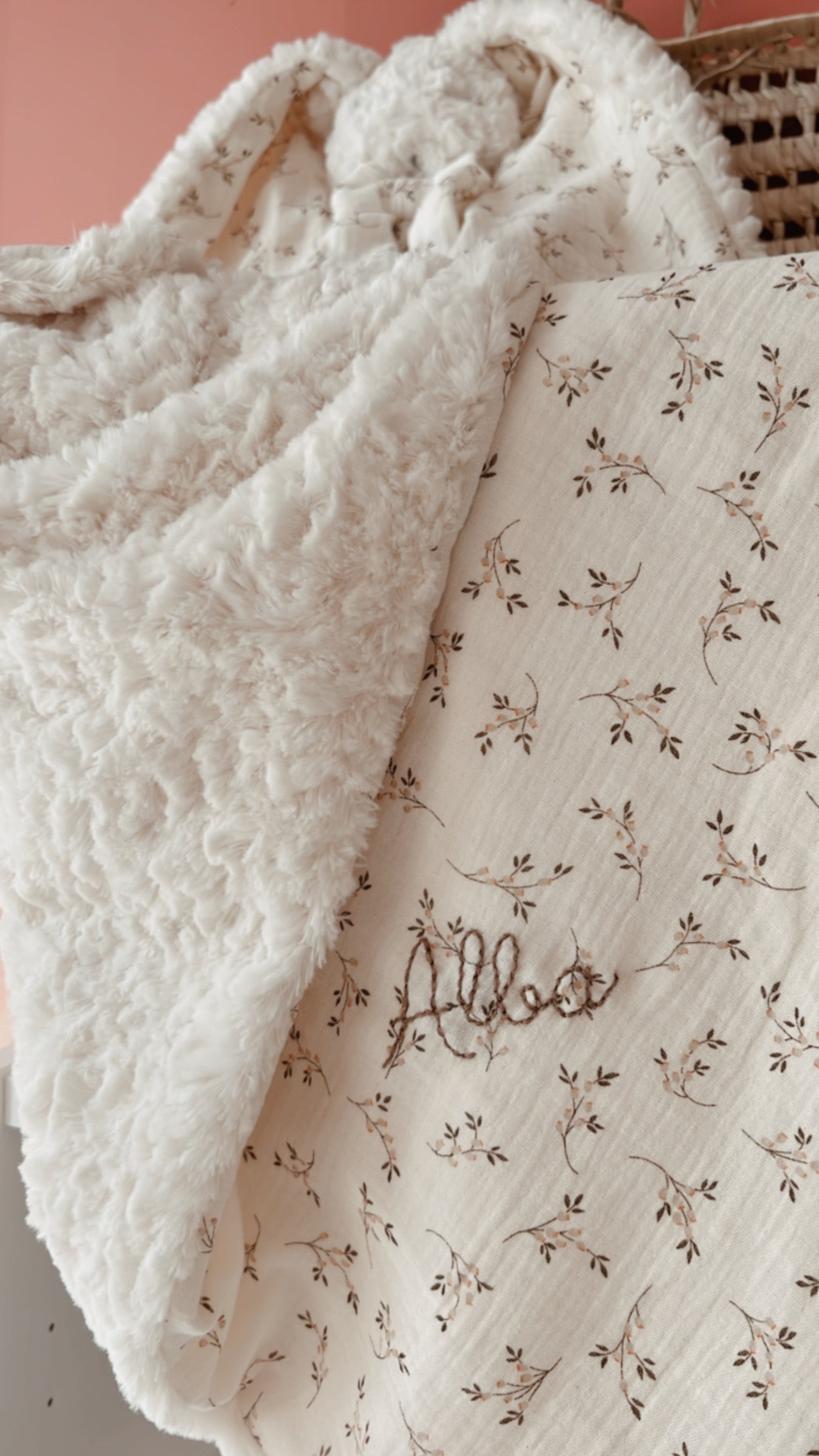 Doudou lange / doudou couverture Simone. L atelier Oz et fee