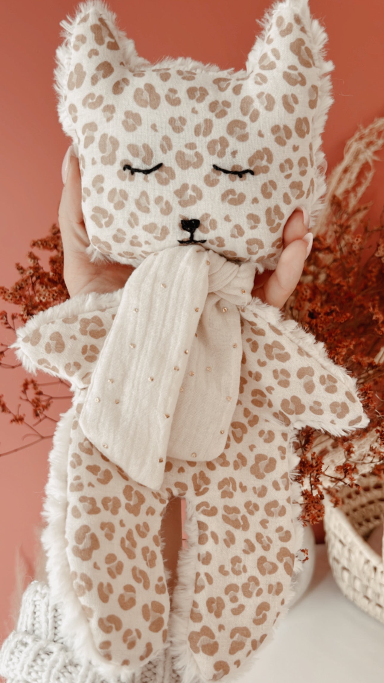 Doudou plat renard L atelier Oz et fee