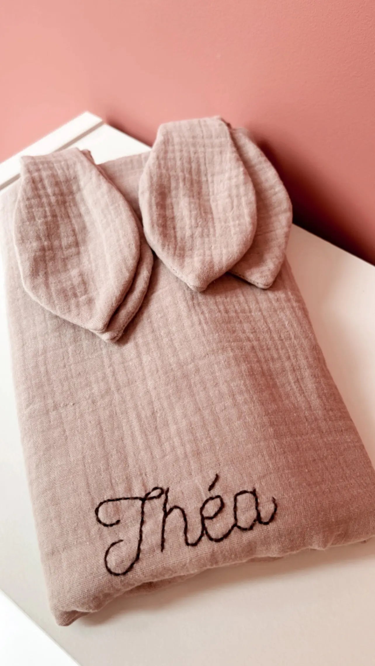 Range doudou / sac de rangement en double gaze de coton Bio L atelier Oz et fee