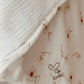 Maxi lange / ma couverture légère 100% en double gaze de coton BIO Marguerite et doublure blanc cassé. L atelier Oz et fee