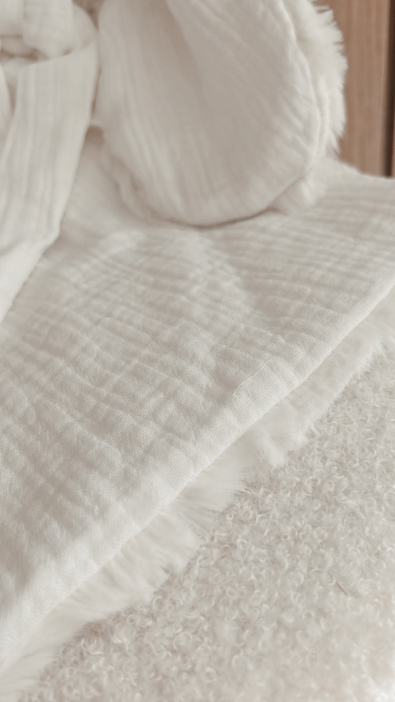 Doudou lange Blanc cassé 25cm EN STOCK L atelier Oz et fee