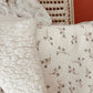 Doudou lapin lange en Sherpa ivoire et gaze Simone L atelier Oz et fee