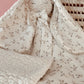 Doudou lapin lange en Sherpa ivoire et gaze Simone L atelier Oz et fee