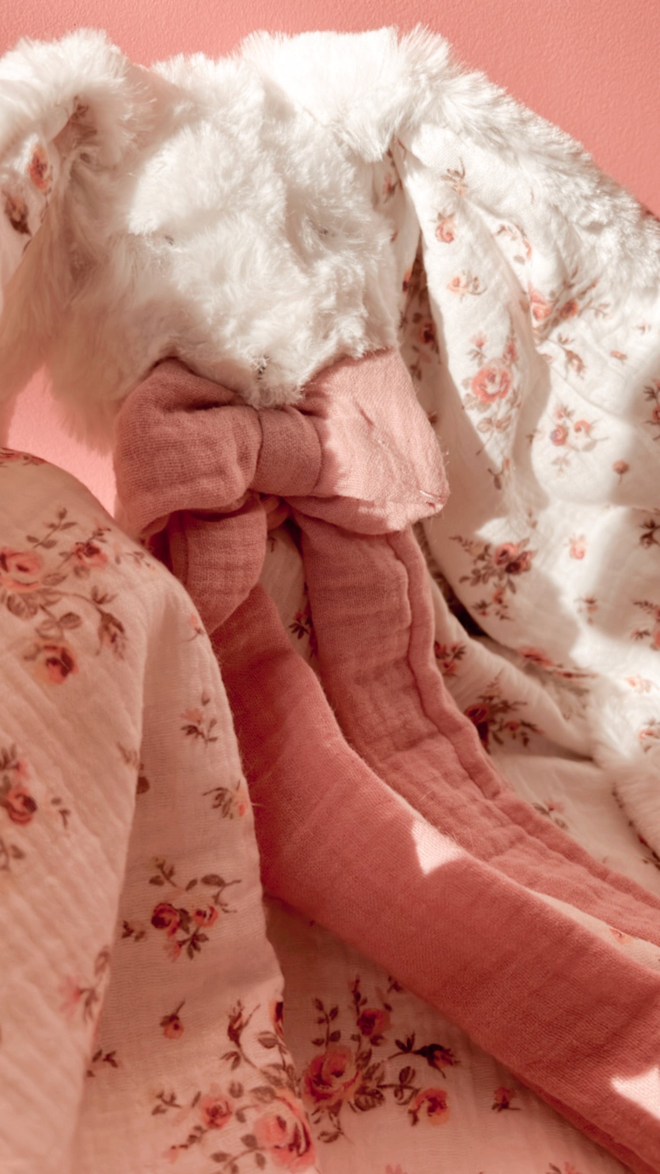 Doudou lange / doudou couverture lapin NINA L atelier Oz et fee