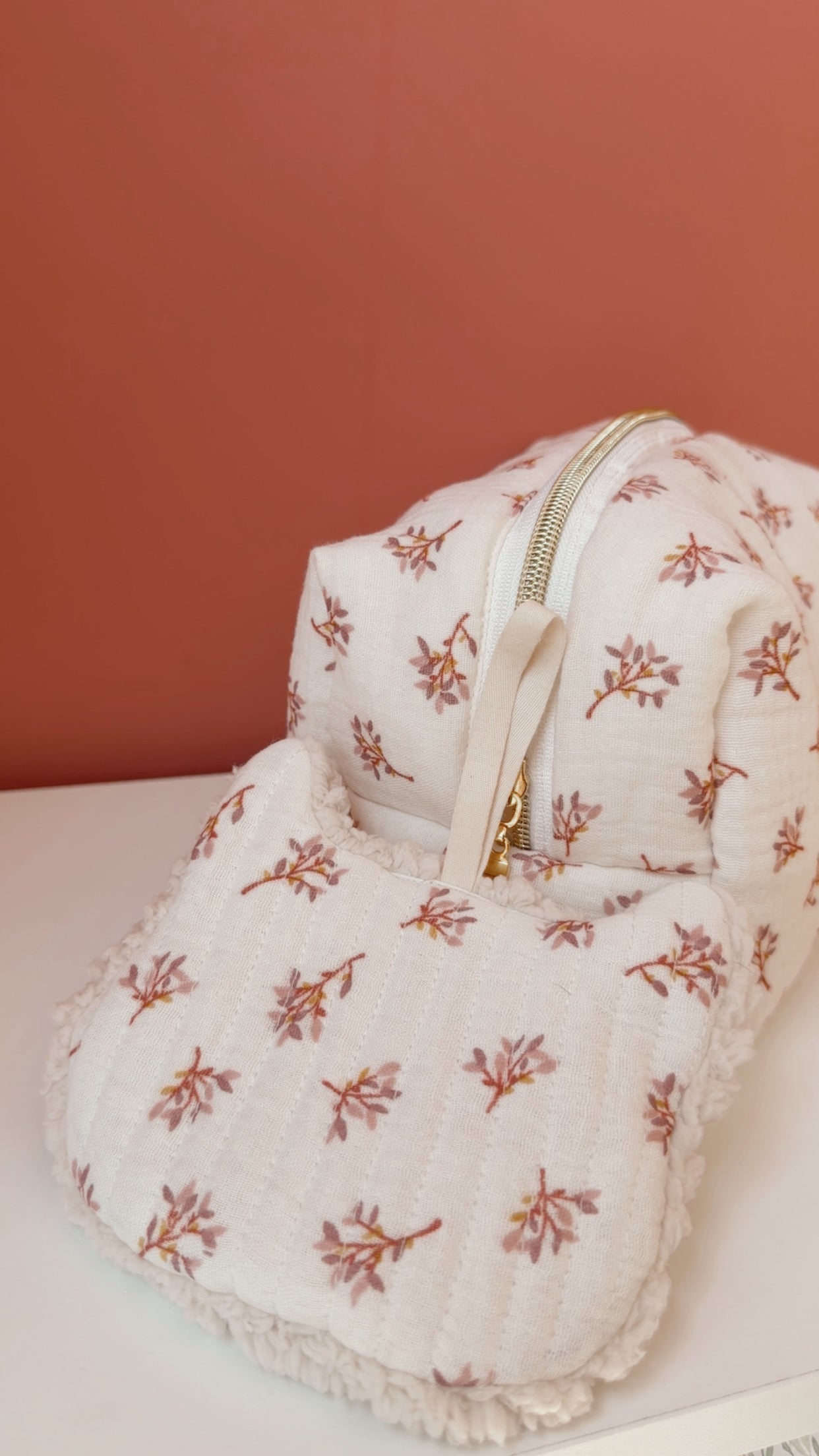 Attache tétine matelassé doudou renard