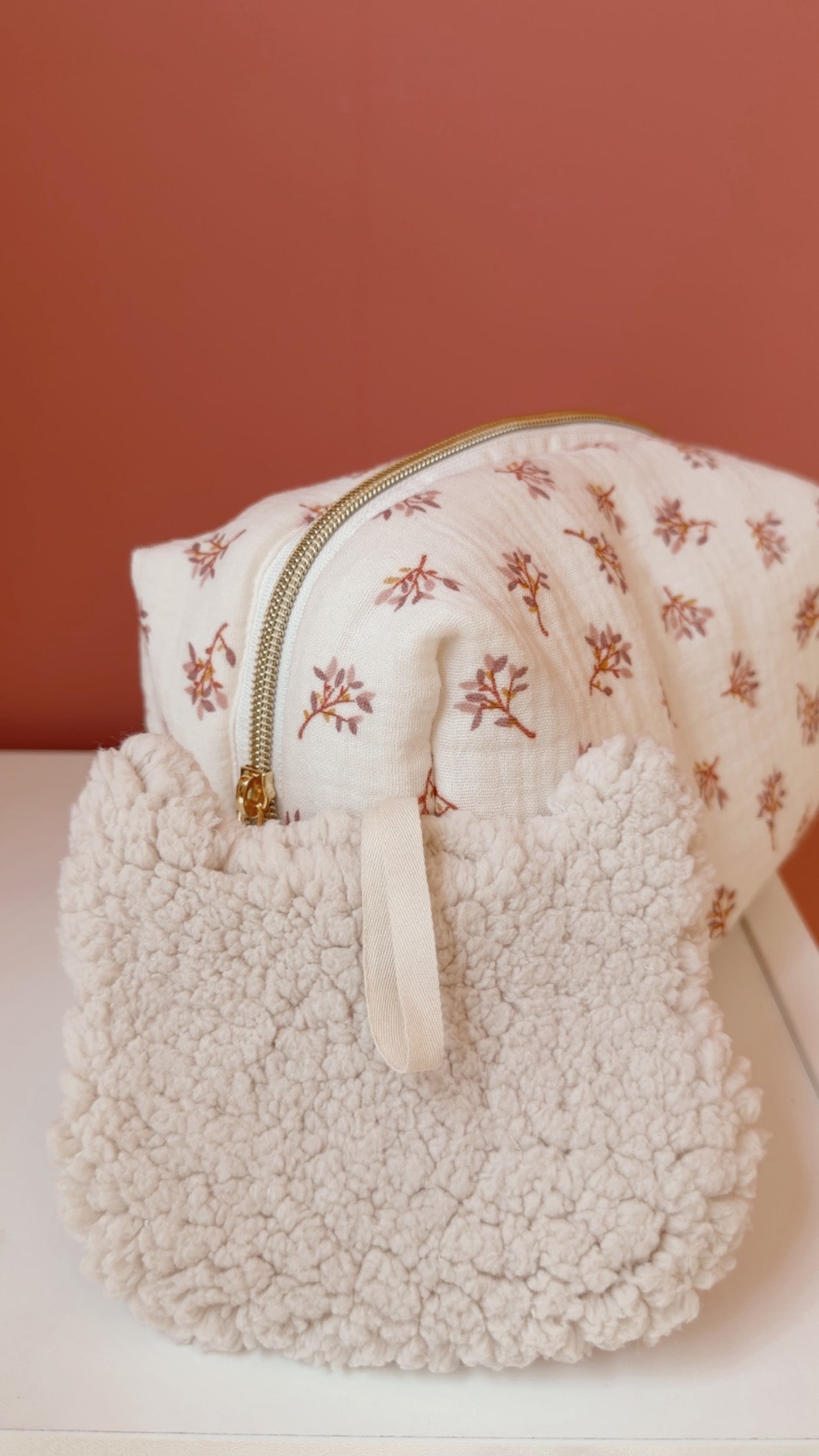 Attache tétine matelassé doudou renard