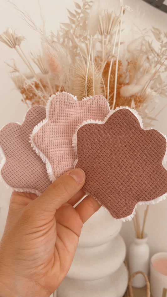 Lingettes lavables, cotons pour animaux en forme de pattes