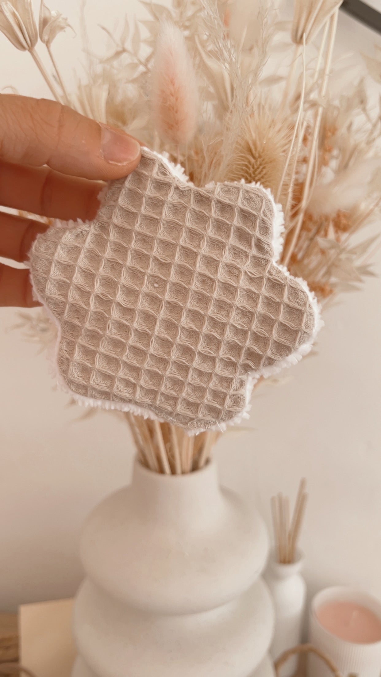 Lingettes lavables, cotons pour animaux en forme de pattes