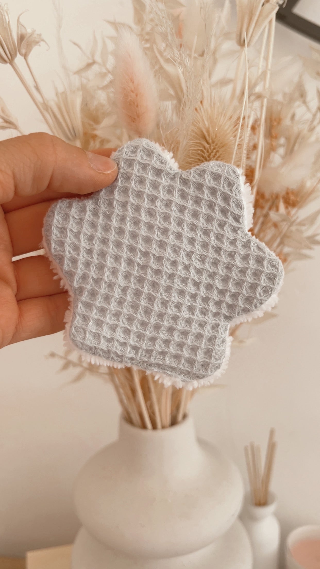 Lingettes lavables, cotons pour animaux en forme de pattes