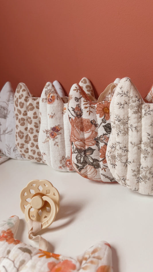 Attache tétine matelassé doudou renard