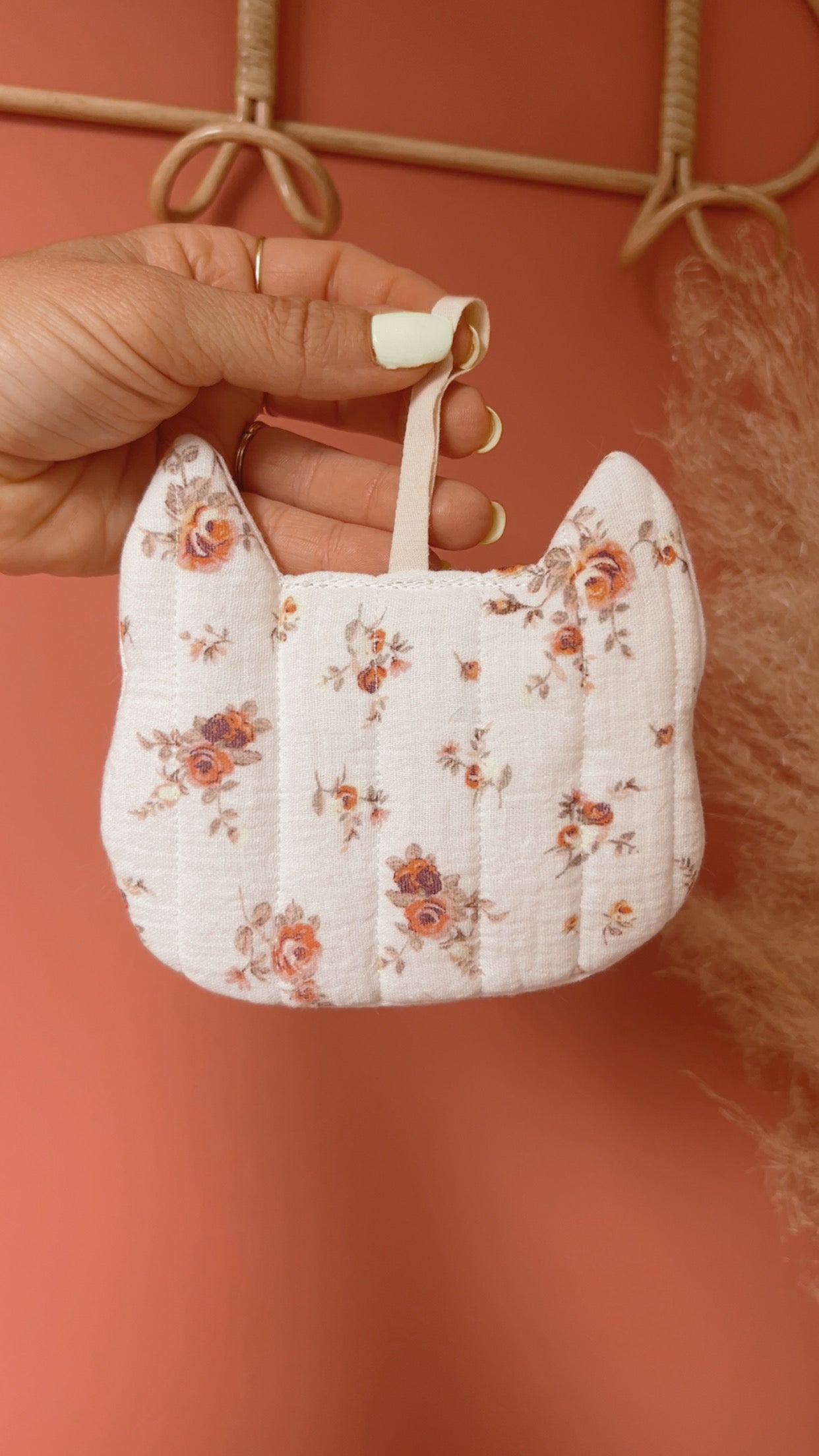 Attache tétine matelassé doudou renard