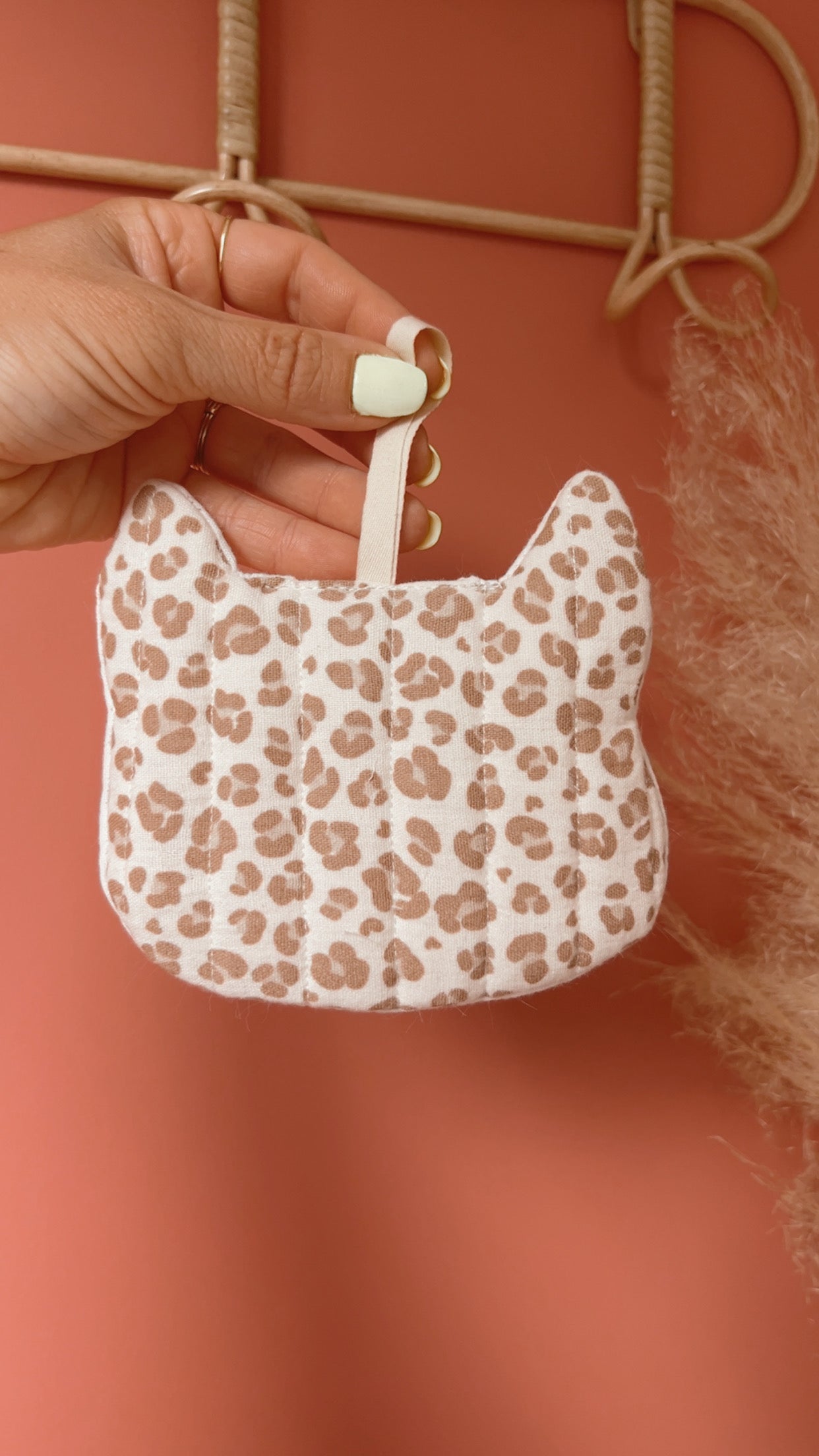 Attache tétine matelassé doudou renard