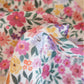 Doudou lange – Double gaze de coton aux couleurs d'été et fausse fourrure Extra douce