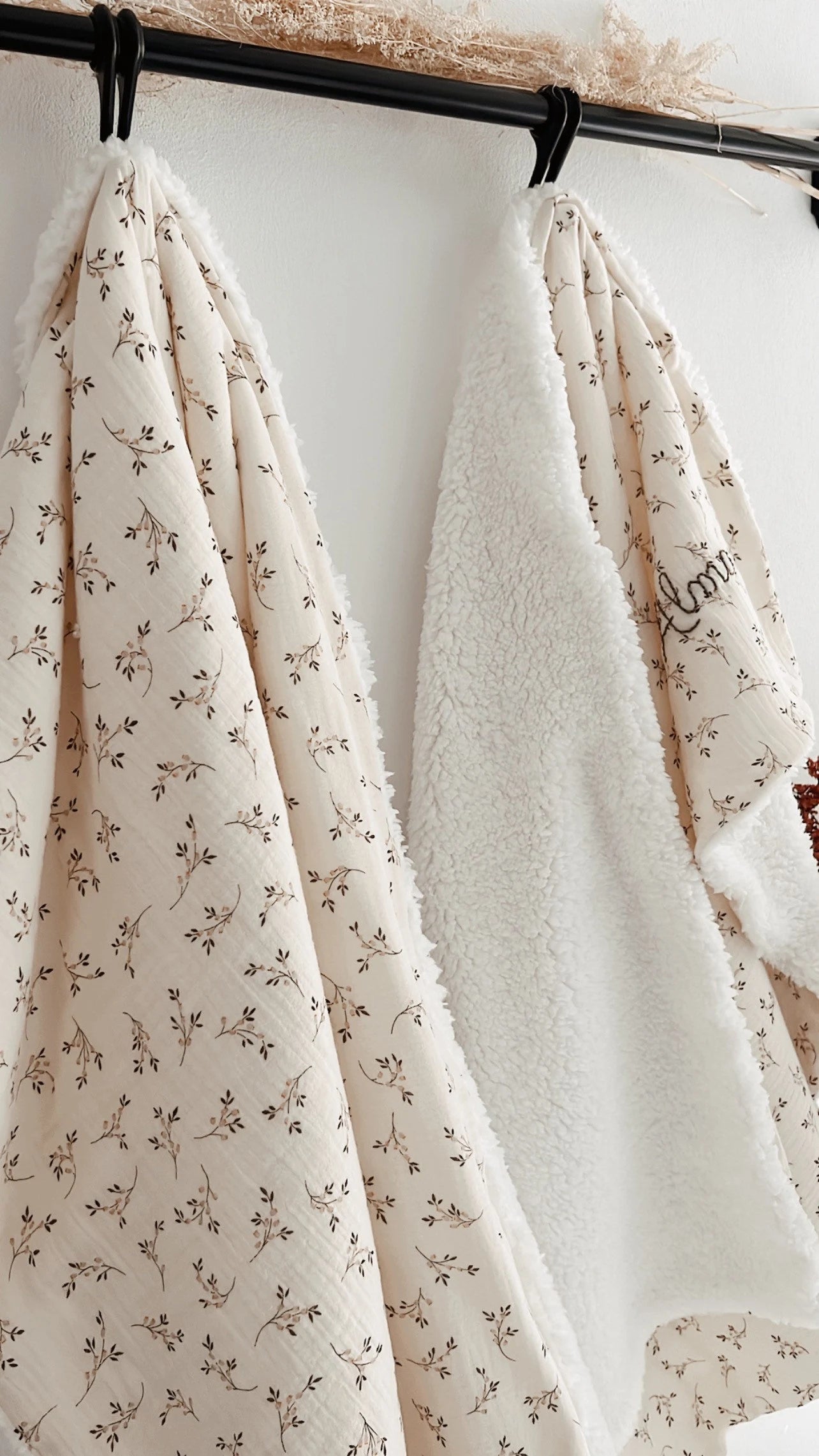 Ma couverture SIMONE - Sherpa blanche L atelier Oz et fee