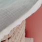 Doudou lange / doudou couverture Fourrure vagues - Vert sauge