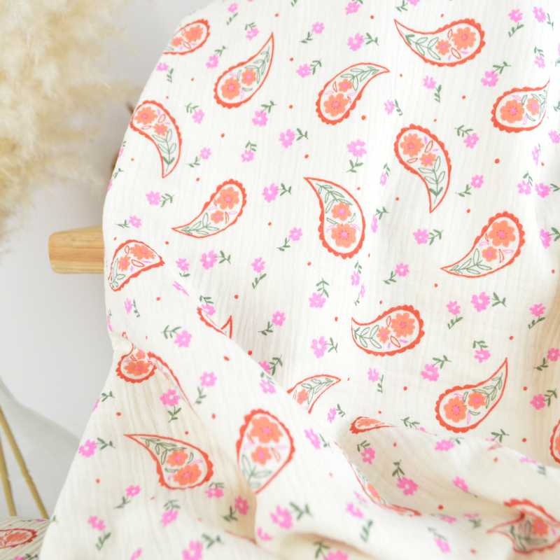 Personnalise le doudou lapin lange en 25cm  avec les nouveaux tissus de la collection été 2026